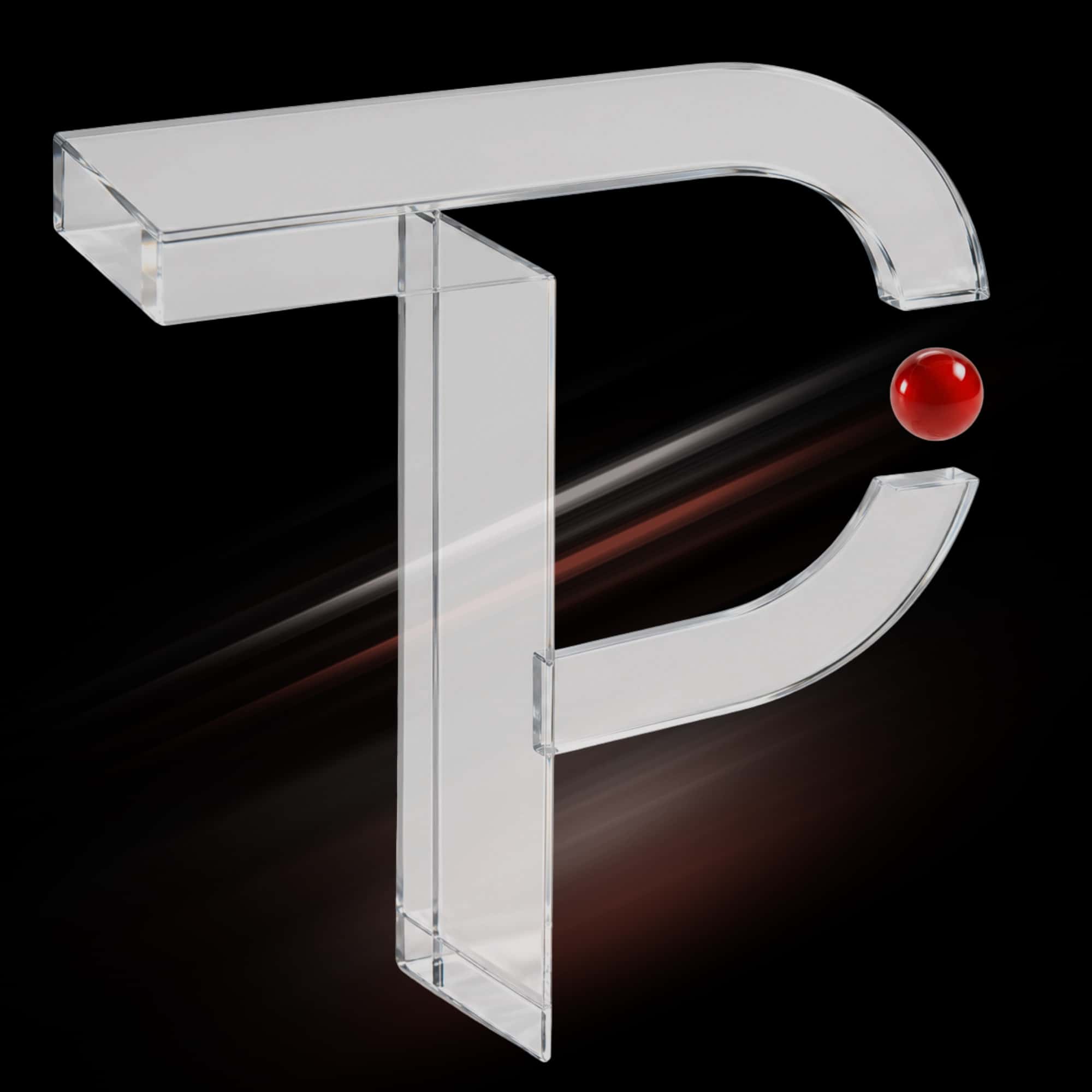 Прозрачный трёхмерный знак TruePoint Capital